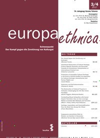 Titelbild der Ausgabe 4/2017 von europa ethnica. Diese Zeitschrift und viele weitere Zeitschriften für Pädagogik als Abo oder epaper bei United Kiosk online kaufen.