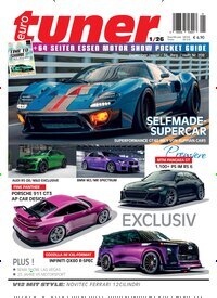 Titelbild der Ausgabe 1/2026 von Eurotuner Magazin. Diese Zeitschrift und viele weitere Automagazine und Motorradzeitschriften als Abo oder epaper bei United Kiosk online kaufen.