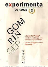 Titelbild der Ausgabe 6/2025 von experimenta. Diese Zeitschrift und viele weitere Reisemagazine, Freizeitmagazine und Wissensmagazine als Abo oder epaper bei United Kiosk online kaufen.