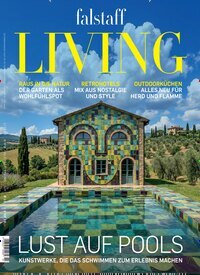 Titelbild der Ausgabe 2/2026 von falstaff Living Österreich. Diese Zeitschrift und viele weitere Gartenzeitschriften und Wohnzeitschriften als Abo oder epaper bei United Kiosk online kaufen.