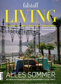 Titelbild der Ausgabe 5/2026 von falstaff Living Österreich. Diese Zeitschrift und viele weitere Gartenzeitschriften und Wohnzeitschriften als Abo oder epaper bei United Kiosk online kaufen.