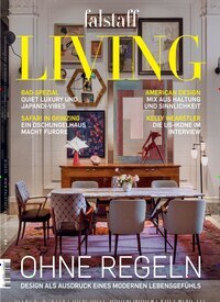 Titelbild der Ausgabe 8/2025 von falstaff Living Österreich. Diese Zeitschrift und viele weitere Gartenzeitschriften und Wohnzeitschriften als Abo oder epaper bei United Kiosk online kaufen.