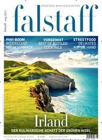 Titelbild der Ausgabe 6/2025 von falstaff Magazin Deutschland. Diese Zeitschrift und viele weitere Kochzeitschriften und Backzeitschriften als Abo oder epaper bei United Kiosk online kaufen.