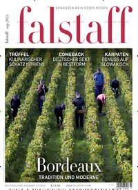 Titelbild der Ausgabe 7/2025 von falstaff Magazin Deutschland. Diese Zeitschrift und viele weitere Kochzeitschriften und Backzeitschriften als Abo oder epaper bei United Kiosk online kaufen.