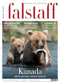 Titelbild der Ausgabe 8/2025 von falstaff Magazin Deutschland. Diese Zeitschrift und viele weitere Kochzeitschriften und Backzeitschriften als Abo oder epaper bei United Kiosk online kaufen.