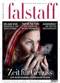 Titelbild der Ausgabe 10/2025 von falstaff Magazin Deutschland. Diese Zeitschrift und viele weitere Kochzeitschriften und Backzeitschriften als Abo oder epaper bei United Kiosk online kaufen.