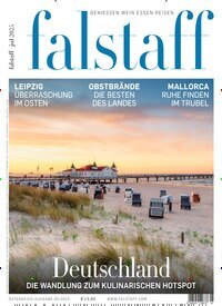 Titelbild der Ausgabe 5/2025 von falstaff Magazin Österreich. Diese Zeitschrift und viele weitere Kochzeitschriften und Backzeitschriften als Abo oder epaper bei United Kiosk online kaufen.