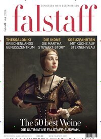Titelbild der Ausgabe 8/2026 von falstaff Magazin Österreich. Diese Zeitschrift und viele weitere Kochzeitschriften und Backzeitschriften als Abo oder epaper bei United Kiosk online kaufen.