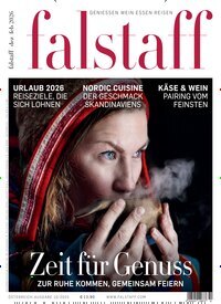 Titelbild der Ausgabe 10/2025 von falstaff Magazin Österreich. Diese Zeitschrift und viele weitere Kochzeitschriften und Backzeitschriften als Abo oder epaper bei United Kiosk online kaufen.