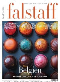 Titelbild der Ausgabe 5/2026 von falstaff Magazin Schweiz. Diese Zeitschrift und viele weitere Kochzeitschriften und Backzeitschriften als Abo oder epaper bei United Kiosk online kaufen.