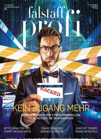 Titelbild der Ausgabe 3/2025 von falstaff profi. Diese Zeitschrift und viele weitere Kochzeitschriften und Backzeitschriften als Abo oder epaper bei United Kiosk online kaufen.