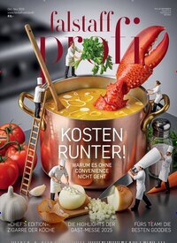 Titelbild der Ausgabe 4/2025 von falstaff profi. Diese Zeitschrift und viele weitere Kochzeitschriften und Backzeitschriften als Abo oder epaper bei United Kiosk online kaufen.