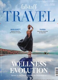 Titelbild der Ausgabe 4/2026 von falstaff Travel. Diese Zeitschrift und viele weitere Reisemagazine, Freizeitmagazine und Wissensmagazine als Abo oder epaper bei United Kiosk online kaufen.
