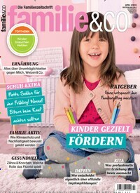 Titelbild der Ausgabe 3/2019 von familie & co. Diese Zeitschrift und viele weitere Elternzeitschriften und Tierzeitschriften als Abo oder epaper bei United Kiosk online kaufen.