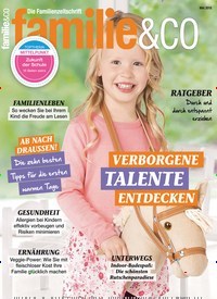 Titelbild der Ausgabe 4/2018 von familie & co. Diese Zeitschrift und viele weitere Elternzeitschriften und Tierzeitschriften als Abo oder epaper bei United Kiosk online kaufen.