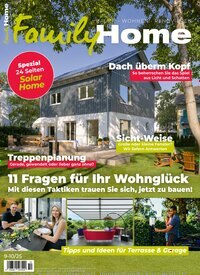 Titelbild der Ausgabe 10/2025 von FamilyHome. Diese Zeitschrift und viele weitere Gartenzeitschriften und Wohnzeitschriften als Abo oder epaper bei United Kiosk online kaufen.