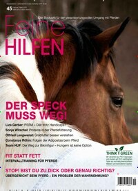 Titelbild der Ausgabe 45/2021 von Feine Hilfen. Diese Zeitschrift und viele weitere Sportmagazine als Abo oder epaper bei United Kiosk online kaufen.