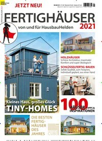Titelbild der Ausgabe 1/2021 von Fertighäuser - Hausbau Special. Diese Zeitschrift und viele weitere Gartenzeitschriften und Wohnzeitschriften als Abo oder epaper bei United Kiosk online kaufen.
