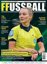 Titelbild der Ausgabe 1/2022 von FFussball Magazin. Diese Zeitschrift und viele weitere Sportmagazine als Abo oder epaper bei United Kiosk online kaufen.