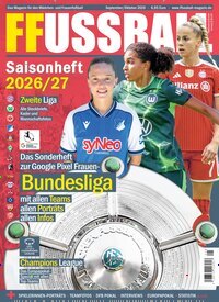 Titelbild der Ausgabe 5/2026 von FFussball Magazin. Diese Zeitschrift und viele weitere Sportmagazine als Abo oder epaper bei United Kiosk online kaufen.
