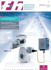 Titelbild der Ausgabe 8/2025 von f+h fördern und heben. Diese Zeitschrift und viele weitere Logistikmagazine und Medienmagazine als Abo oder epaper bei United Kiosk online kaufen.