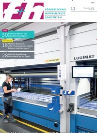 Titelbild der Ausgabe 12/2023 von f+h fördern und heben. Diese Zeitschrift und viele weitere Logistikmagazine und Medienmagazine als Abo oder epaper bei United Kiosk online kaufen.