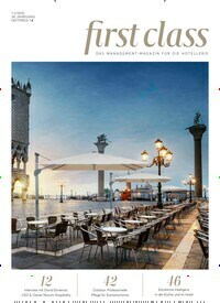 Titelbild der Ausgabe 2/2020 von first class. Diese Zeitschrift und viele weitere Gastronomiezeitschriften, Fashionmagazine, Beautymagazine als Abo oder epaper bei United Kiosk online kaufen.