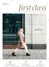 Titelbild der Ausgabe 3/2026 von first class. Diese Zeitschrift und viele weitere Gastronomiezeitschriften, Fashionmagazine, Beautymagazine als Abo oder epaper bei United Kiosk online kaufen.