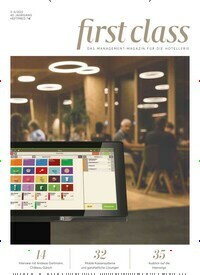 Titelbild der Ausgabe 4/2022 von first class. Diese Zeitschrift und viele weitere Gastronomiezeitschriften, Fashionmagazine, Beautymagazine als Abo oder epaper bei United Kiosk online kaufen.