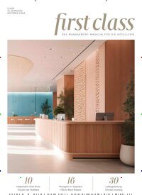 Titelbild der Ausgabe 5/2025 von first class. Diese Zeitschrift und viele weitere Gastronomiezeitschriften, Fashionmagazine, Beautymagazine als Abo oder epaper bei United Kiosk online kaufen.