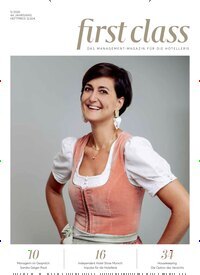 Titelbild der Ausgabe 5/2026 von first class. Diese Zeitschrift und viele weitere Gastronomiezeitschriften, Fashionmagazine, Beautymagazine als Abo oder epaper bei United Kiosk online kaufen.