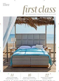 Titelbild der Ausgabe 8/2021 von first class. Diese Zeitschrift und viele weitere Gastronomiezeitschriften, Fashionmagazine, Beautymagazine als Abo oder epaper bei United Kiosk online kaufen.
