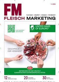 Titelbild der Ausgabe 1/2026 von Fleisch Marketing. Diese Zeitschrift und viele weitere Gastronomiezeitschriften, Fashionmagazine, Beautymagazine als Abo oder epaper bei United Kiosk online kaufen.