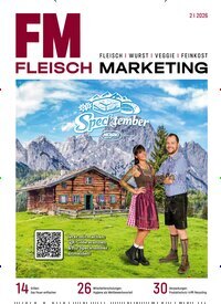 Titelbild der Ausgabe 2/2026 von Fleisch Marketing. Diese Zeitschrift und viele weitere Gastronomiezeitschriften, Fashionmagazine, Beautymagazine als Abo oder epaper bei United Kiosk online kaufen.