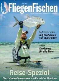 Titelbild der Ausgabe 70/2023 von FliegenFischen. Diese Zeitschrift und viele weitere Sportmagazine als Abo oder epaper bei United Kiosk online kaufen.
