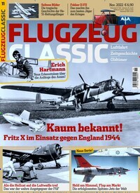 Titelbild der Ausgabe 11/2022 von Flugzeug Classic. Diese Zeitschrift und viele weitere Reisemagazine, Freizeitmagazine und Wissensmagazine als Abo oder epaper bei United Kiosk online kaufen.