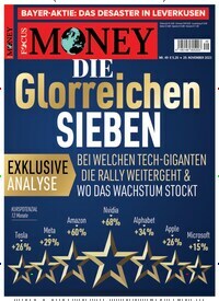 Titelbild der Ausgabe 49/2023 von FOCUS Money. Diese Zeitschrift und viele weitere Wirtschaftsmagazine und Politikmagazine als Abo oder epaper bei United Kiosk online kaufen.