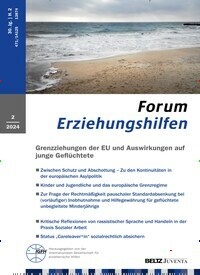 Titelbild der Ausgabe 2/2024 von Forum Erziehungshilfen. Diese Zeitschrift und viele weitere Zeitschriften für Pädagogik als Abo oder epaper bei United Kiosk online kaufen.