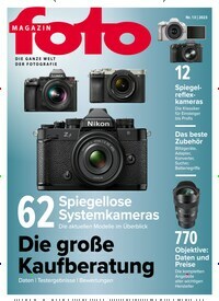 Titelbild der Ausgabe 121/2023 von fotoMAGAZIN. Diese Zeitschrift und viele weitere Audiomagazine, Filmmagazine und Fotozeitschriften als Abo oder epaper bei United Kiosk online kaufen.