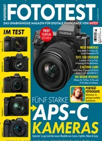 Titelbild der Ausgabe 6/2023 von Fototest. Diese Zeitschrift und viele weitere Audiomagazine, Filmmagazine und Fotozeitschriften als Abo oder epaper bei United Kiosk online kaufen.