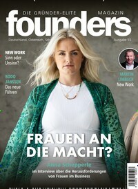 Titelbild der Ausgabe 55/2024 von founders magazin. Diese Zeitschrift und viele weitere Wirtschaftsmagazine und Politikmagazine als Abo oder epaper bei United Kiosk online kaufen.