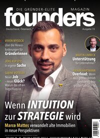 Titelbild der Ausgabe 72/2025 von founders magazin. Diese Zeitschrift und viele weitere Wirtschaftsmagazine und Politikmagazine als Abo oder epaper bei United Kiosk online kaufen.