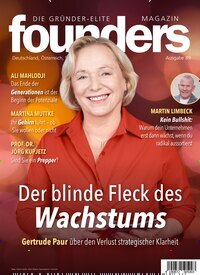 Titelbild der Ausgabe 89/2026 von founders magazin. Diese Zeitschrift und viele weitere Wirtschaftsmagazine und Politikmagazine als Abo oder epaper bei United Kiosk online kaufen.