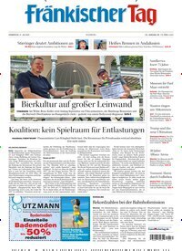 Titelbild der Ausgabe 174/2025 von Fränkischer Tag Bamberg. Diese Zeitschrift und viele weitere Zeitungsabos als Abo oder epaper bei United Kiosk online kaufen.