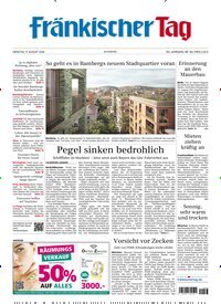 Titelbild der Ausgabe 183/2026 von Fränkischer Tag Bamberg. Diese Zeitschrift und viele weitere Zeitungsabos als Abo oder epaper bei United Kiosk online kaufen.