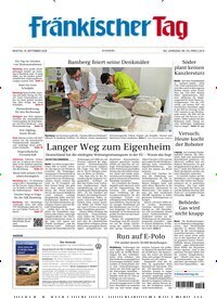 Titelbild der Ausgabe 212/2026 von Fränkischer Tag Bamberg. Diese Zeitschrift und viele weitere Zeitungsabos als Abo oder epaper bei United Kiosk online kaufen.