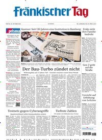 Titelbild der Ausgabe 251/2026 von Fränkischer Tag Bamberg. Diese Zeitschrift und viele weitere Zeitungsabos als Abo oder epaper bei United Kiosk online kaufen.