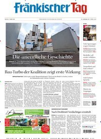Titelbild der Ausgabe 72/2026 von Fränkischer Tag Forchheim. Diese Zeitschrift und viele weitere Zeitungsabos als Abo oder epaper bei United Kiosk online kaufen.