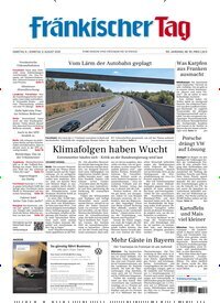 Titelbild der Ausgabe 181/2026 von Fränkischer Tag Forchheim. Diese Zeitschrift und viele weitere Zeitungsabos als Abo oder epaper bei United Kiosk online kaufen.