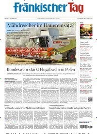 Titelbild der Ausgabe 211/2025 von Fränkischer Tag Forchheim. Diese Zeitschrift und viele weitere Zeitungsabos als Abo oder epaper bei United Kiosk online kaufen.